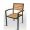 Lona Teak Stackable Armchair