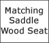 Wood Saddle Seat