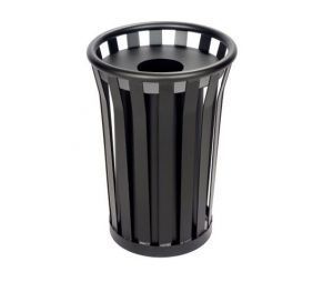 Outdoor Patio Restaurant Hotel Trash Receptacles Garbage Cans