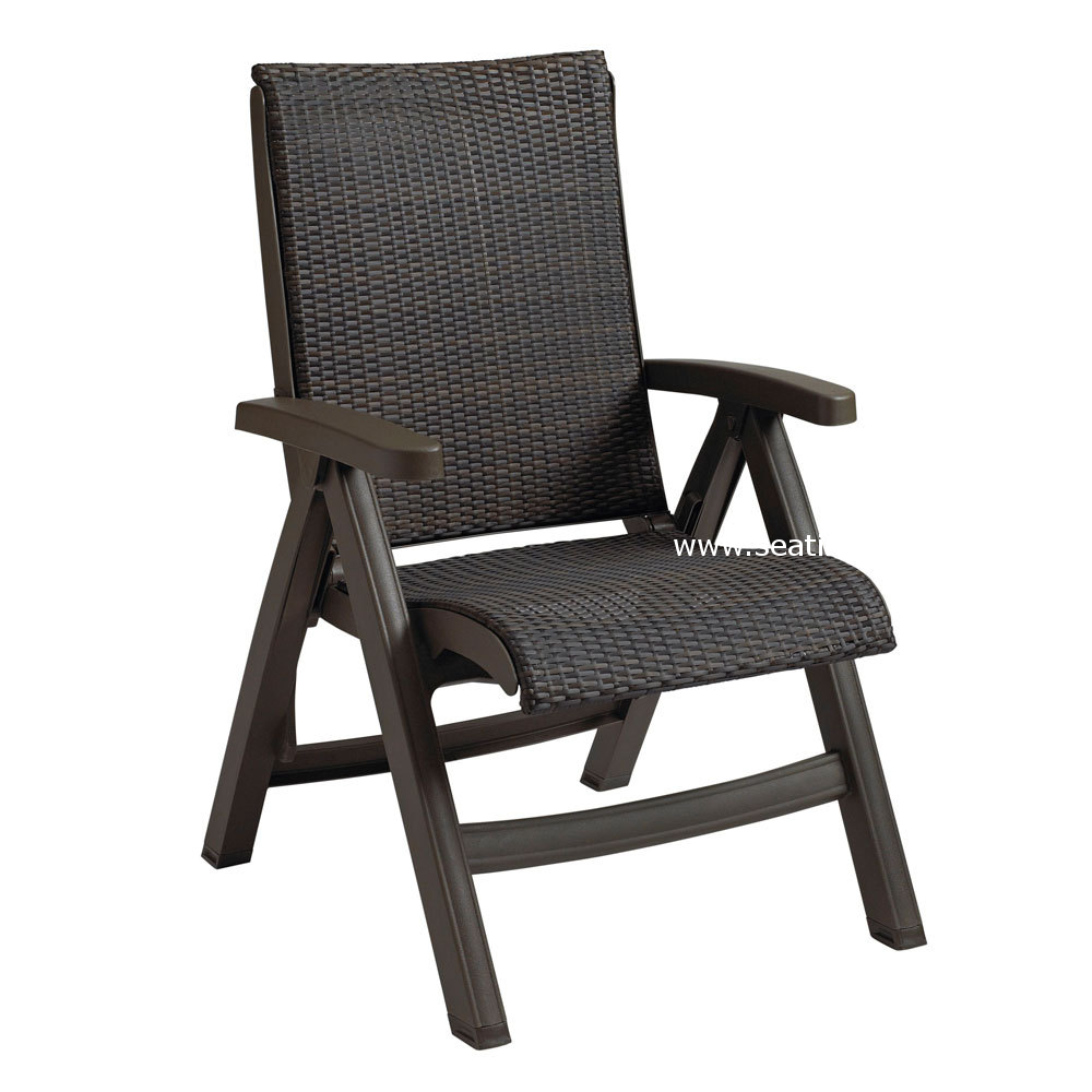 Java Chair Outdoor Set of 2 Grosfillex Outdoor Java All-Weather Wicker Chairs