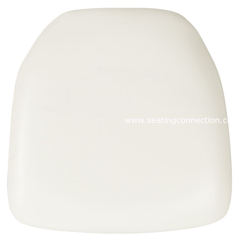 Hard White Vinyl Chiavari Chair Cushion