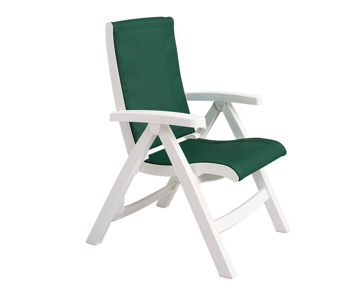Set Of 2 Grosfillex Outdoor Jersey Midback Folding Sling Chair