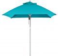White Pole, Turquoise Fabric