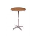 Bali Bar Height Table Base with Round Longport Top