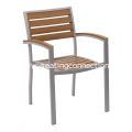 Silver Frame with Synthetic Teak Seat & Back