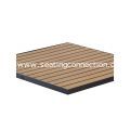 Synthetic Teak / Black Frame