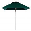 White Pole, Forest Green Fabric