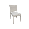 Balboa Outdoor Indoor Synthetic Wicker Side Chair in Ivory