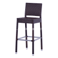 Gama Chocolate Outdoor-Indoor Synthetic Wicker Barstool