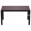 Brown Orlando Wickerlook 55" Rectangle Patio Dining Table