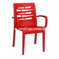 Essenza Red Stacking Arm Chair