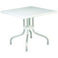 White Forza Square Folding Table by Compamia