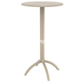 Dove Gray Octopus 24" Round Outdoor Bar Table