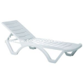 Aqua Resin Pool Chaise Lounge