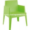 Box Resin Outdoor Dining Chairs
