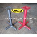 Line X Coated Outdoor Indoor Cast Iron Commercial & Restaurant Table Bases