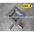 Line X Coated Outdoor Indoor Cast Iron Commercial & Restaurant Table Bases