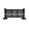 Black 3-panel fence