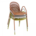 Nova Stacking Armchair (Green, Cement, Copper)