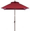 Bronze Pole, Premium Burgundy Fabric