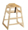 Natural Wood High Chair