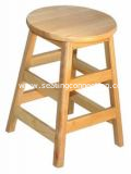 Allied Plastics STL Series Solid Hardwood Backless Stools