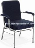 OFM Big & Tall Anti-Microbial Stack Chair with Arms 300-XL-VAM (Navy)