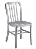 Brushed Aluminum Side Chairs