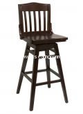 ATS Furniture 930-BSS Wood Restaurant Swivel Bar Stools