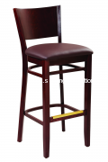 G&A Seating 9629 Contempo European Beechwood Restaurant Bar Stools