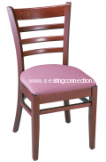 G&A Seating 4613 Wood Ladderback Restaurant Chairs