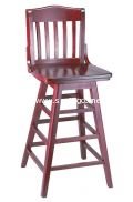 G&A Seating 9511 Schoolhouse European Beechwood Restaurant Bar Stools