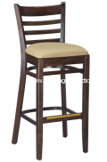 G&A Seating 9512 Wood Ladderback European Beechwood Restaurant Bar Stools