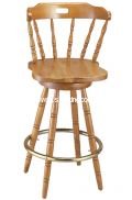 G&A Seating 9850 Colonial European Beechwood Restaurant Bar Stools