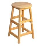 Allied Plastics STL Series Solid Hardwood Backless Stools