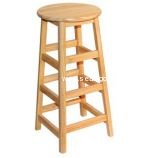 Allied Plastics STL Series Solid Hardwood Backless Stools