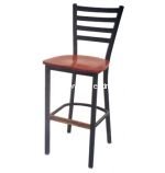 316BS Metal Ladder Back Bar Stool