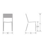 EMU Americas Segno #263 Chairs