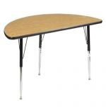 Allied Plastic Co F5 Series Activity Tables 24" x 48" Half Round