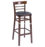 G&A Seating 1105-30 Economy Wood Ladder Back Beechwood Restaurant Bar Stools