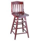 G&A Seating 9511 Schoolhouse European Beechwood Restaurant Bar Stools