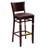 G&A Seating 9629 Contempo European Beechwood Restaurant Bar Stools