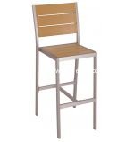 Brushed Aluminum/Tan Synthetic Teak