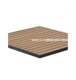 Synthetic Teak / Black Frame
