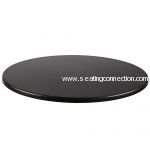 Black Round Table Top