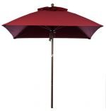 Bronze Pole, Premium Burgundy Fabric