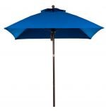 Bronze Pole, Pacific Blue Fabric