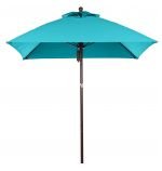 Bronze Pole, Turquoise Fabric