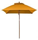 Wood Grain Pole, Premium Orange Fabric