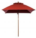 Wood Grain Pole, Terra Cotta Fabric